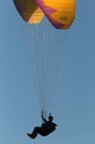 Recreational paragliding view