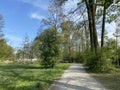 Recreational trails along the Glatt River and past small lakes or ponds - ZÃÂ¼rich Zuerich or Zurich, Switzerland / Schweiz