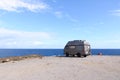 Recreational vehicle, camping at the beach