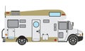 Luxurious Recreational vehicle, with features air conditioning, water heaters, televisions and satellite receivers