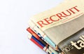 Recruit: Classified Jobs ads Royalty Free Stock Photo