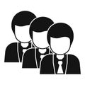 Recruit office worker icon, simple style