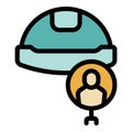 Recruit worker icon vector flat Royalty Free Stock Photo