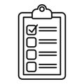 Recruiter do list icon, outline style