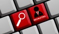 Recruiting online Royalty Free Stock Photo