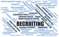 Recruiting - word cloud / wordcloud with terms about recruiting