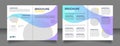 Recruitment agency blank brochure design