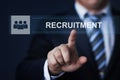 Recruitment Career Employee Interview Business HR Human Resources concept Royalty Free Stock Photo