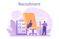 Recruitment concept. Idea of employment and job interview.