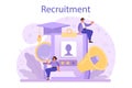 Recruitment concept. Idea of employment and job interview.