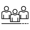 Recruitment group icon, outline style Royalty Free Stock Photo