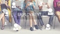 Recruitment Hiring Career job Employment Concept Royalty Free Stock Photo