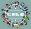 Recruitment Human Resources Hiring Employment Concept Royalty Free Stock Photo