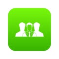 Recruitment icon digital green