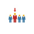 Recruitment icon. Simple element from human resources icons collection. Creative Recruitment icon ui, ux, apps, software and Royalty Free Stock Photo