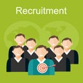 Recruitment illustration. Royalty Free Stock Photo