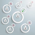 Recruitment Infographic White Rings Royalty Free Stock Photo