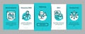 Recruitment And Research Employee Onboarding Elements Icons Set Vector