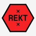 Rect sign Royalty Free Stock Photo