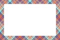 Rectangle borders and Frames vector. Border pattern geometric vintage frame design. Scottish tartan plaid fabric texture.