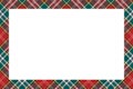 Rectangle borders and Frames vector. Border pattern geometric vintage frame design. Scottish tartan plaid fabric texture.