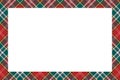 Rectangle borders and Frames vector. Border pattern geometric vintage frame design. Scottish tartan plaid fabric texture.