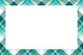 Rectangle borders and Frames vector. Border pattern geometric vintage frame design. Scottish tartan plaid fabric texture.