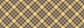 Rectangle check tartan vector, path fabric pattern textile. Colourful plaid texture seamless background in amber and teal colors