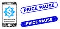 Rectangle Collage Mobile Bank Options with Distress Price Pause Seals