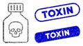 Rectangle Collage Poison Phial with Distress Toxin Stamps