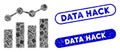 Rectangle Collage Stats Charts with Textured Data Hack Seals