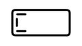 Rectangle with cursor icon for text input or field selection , vector design Generative AI Royalty Free Stock Photo