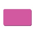 Rectangle 2D basic shape vector illustration, cute math geometric shape
