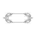Rectangle frame icon vector. Frame illustration sign. Decorative elements symbol. Ornament logo. Royalty Free Stock Photo