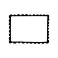 Rectangle frame icon vector. Frame illustration sign. Decorative Elements symbol or logo. Royalty Free Stock Photo