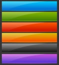 Rectangle horizontal bright, colorful button, banner backgrounds