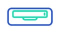 Rectangle with Inner Lines Icon for Display or Input Field, vector design Generative AI Royalty Free Stock Photo