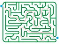 Rectangle maze puzzle Royalty Free Stock Photo