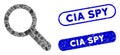 Rectangle Mosaic Search Tool with Distress CIA Spy Stamps