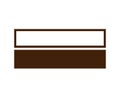 Rectangle Outline And Shape Brown Symbol Element Vector