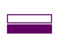 Rectangle Outline And Shape Purple Symbol Element Vector