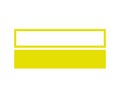 Rectangle Outline And Shape Yellow Symbol Element Vector