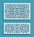 Rectangle panels with lace pattern