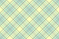 Rectangle seamless tartan background, window check vector pattern. Seventies fabric plaid textile texture in light and lime colors Royalty Free Stock Photo