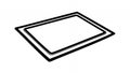 Rectangle Shape Isolated Hand Drawn Style Black Outline on White Paper Sketchy Rectangular Frame Vector Illustration Royalty Free Stock Photo