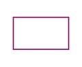 Rectangle Shape Outline Stroke Pink Symbol Vector