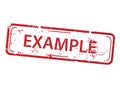 Rectangle stamp - example Royalty Free Stock Photo