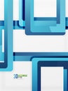 Rectangle tube elements, vector background Royalty Free Stock Photo