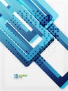 Rectangle tube elements, vector background Royalty Free Stock Photo