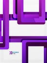 Rectangle tube elements, vector background Royalty Free Stock Photo